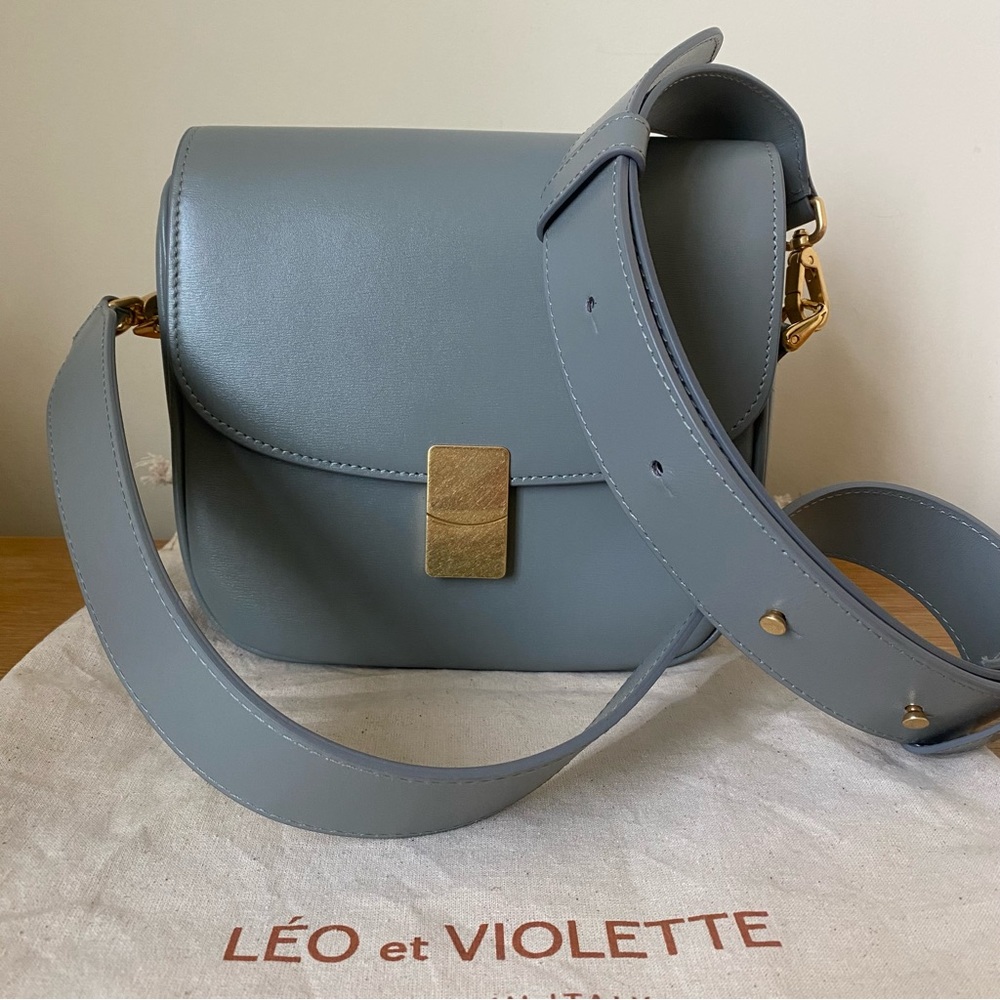 Leo et Violette Medium Nova Bag in Denim (Gray)